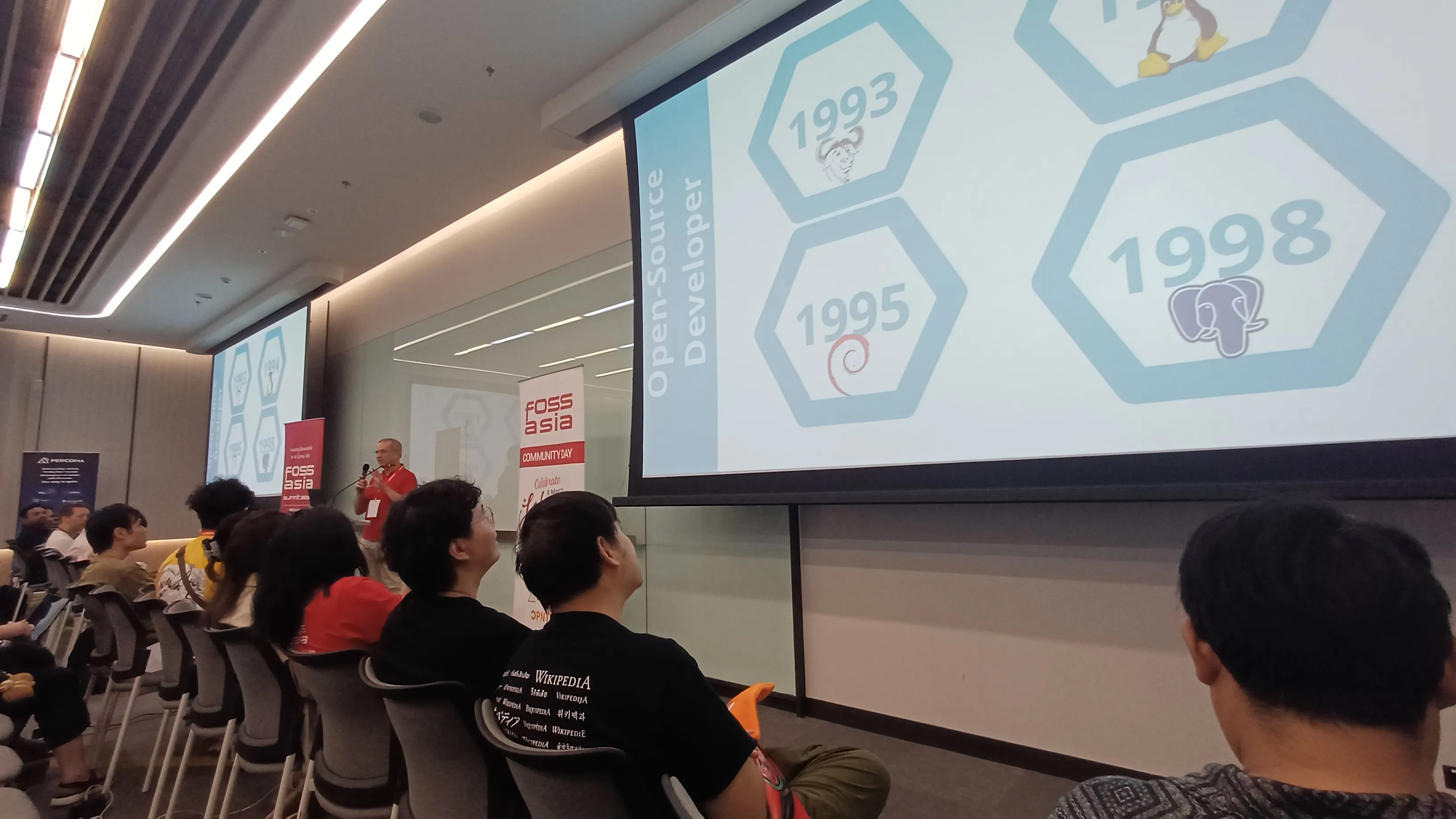 A picture of one of the talks